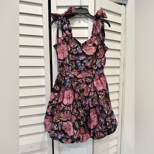 Cleobella Madeline Floral Mini Bubble Hem Dress Medium Like New